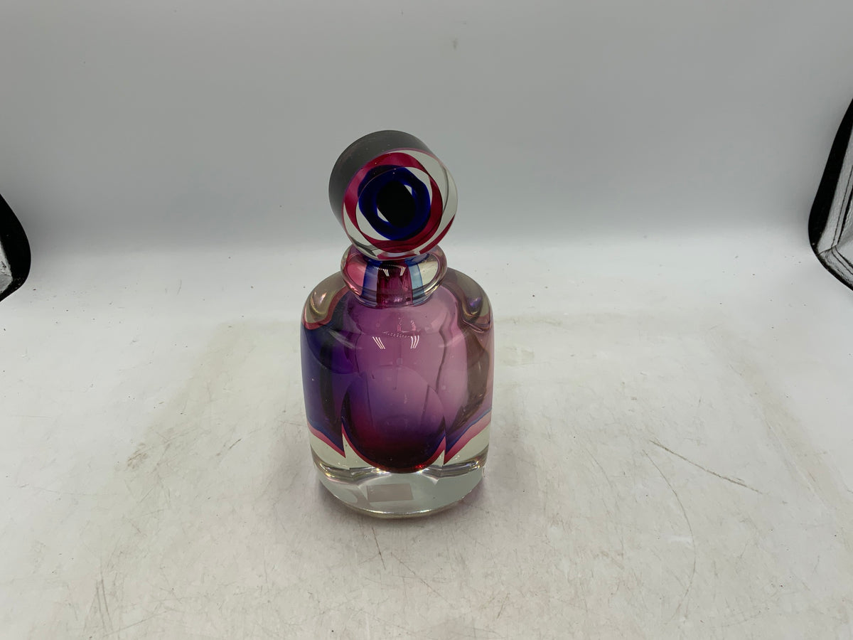 Fifth Ave Purple Glass Perfume Bottle
