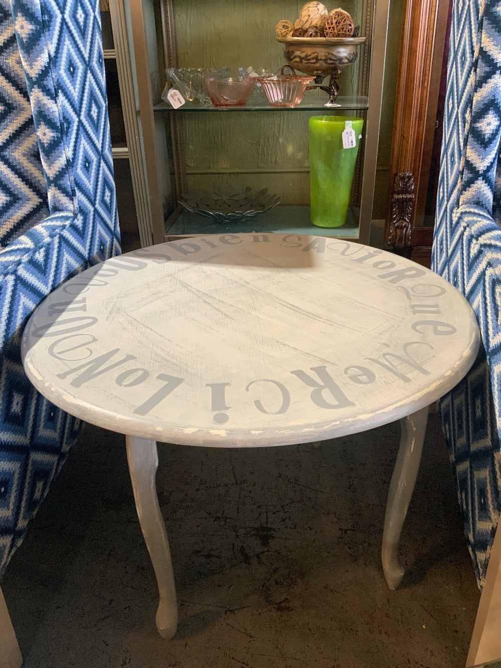 Merci London Grey Round Side Table