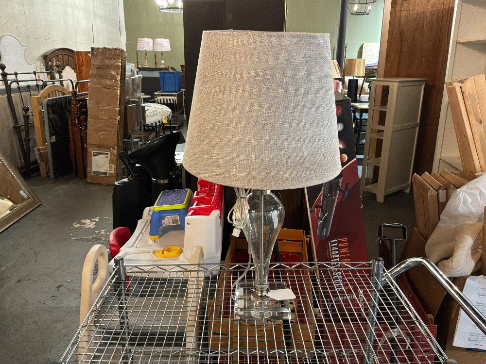 Glass Lamp W/ Acrylic Base