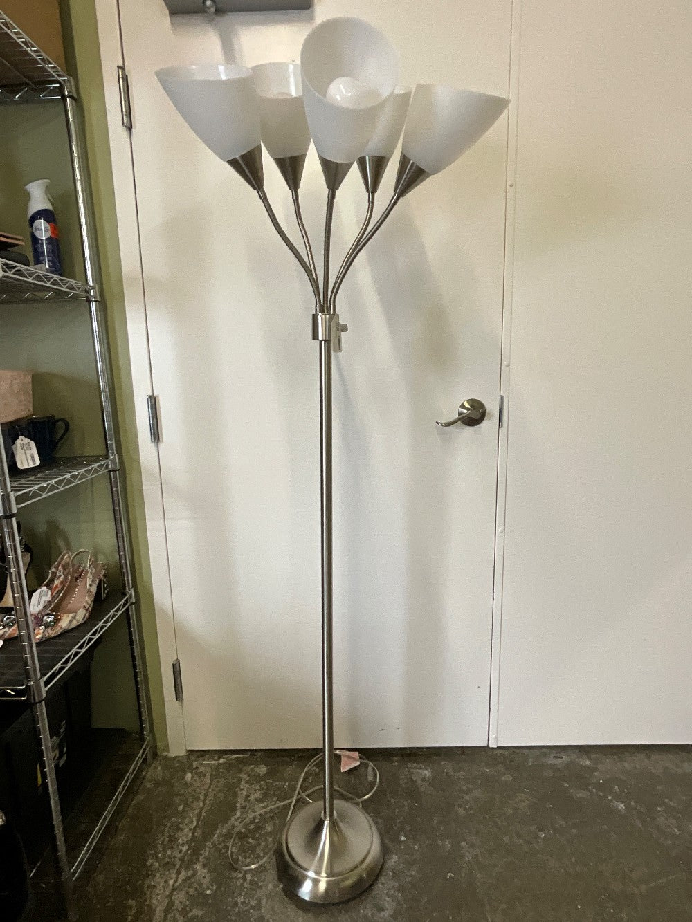 Silver Floor Lamp