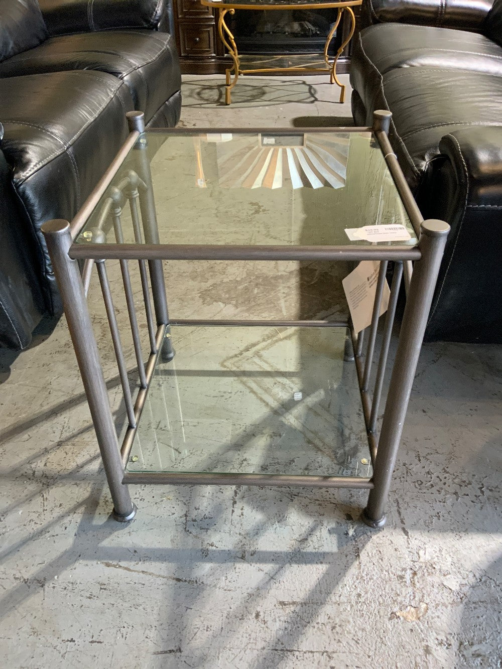 Metal/Glass Side Table