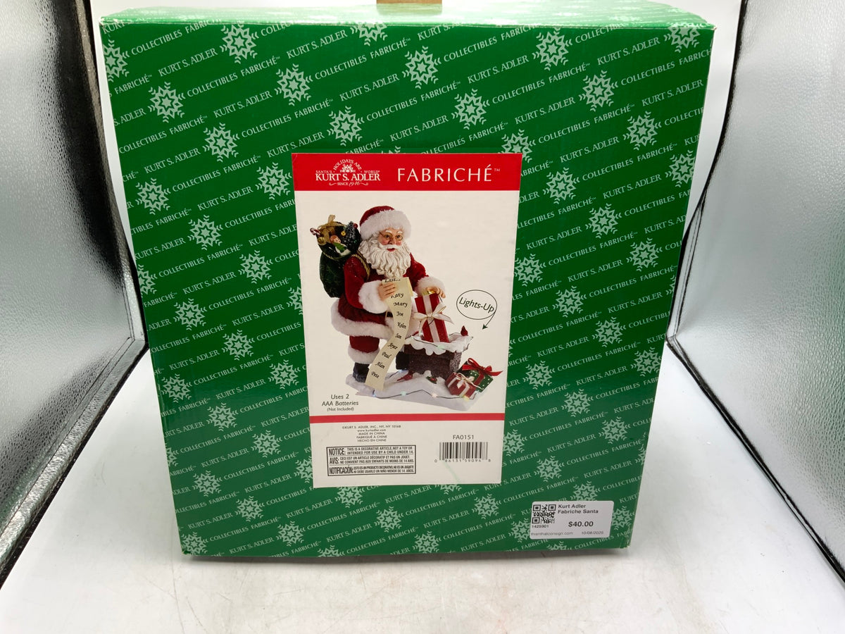 Kurt Adler Fabriche Santa