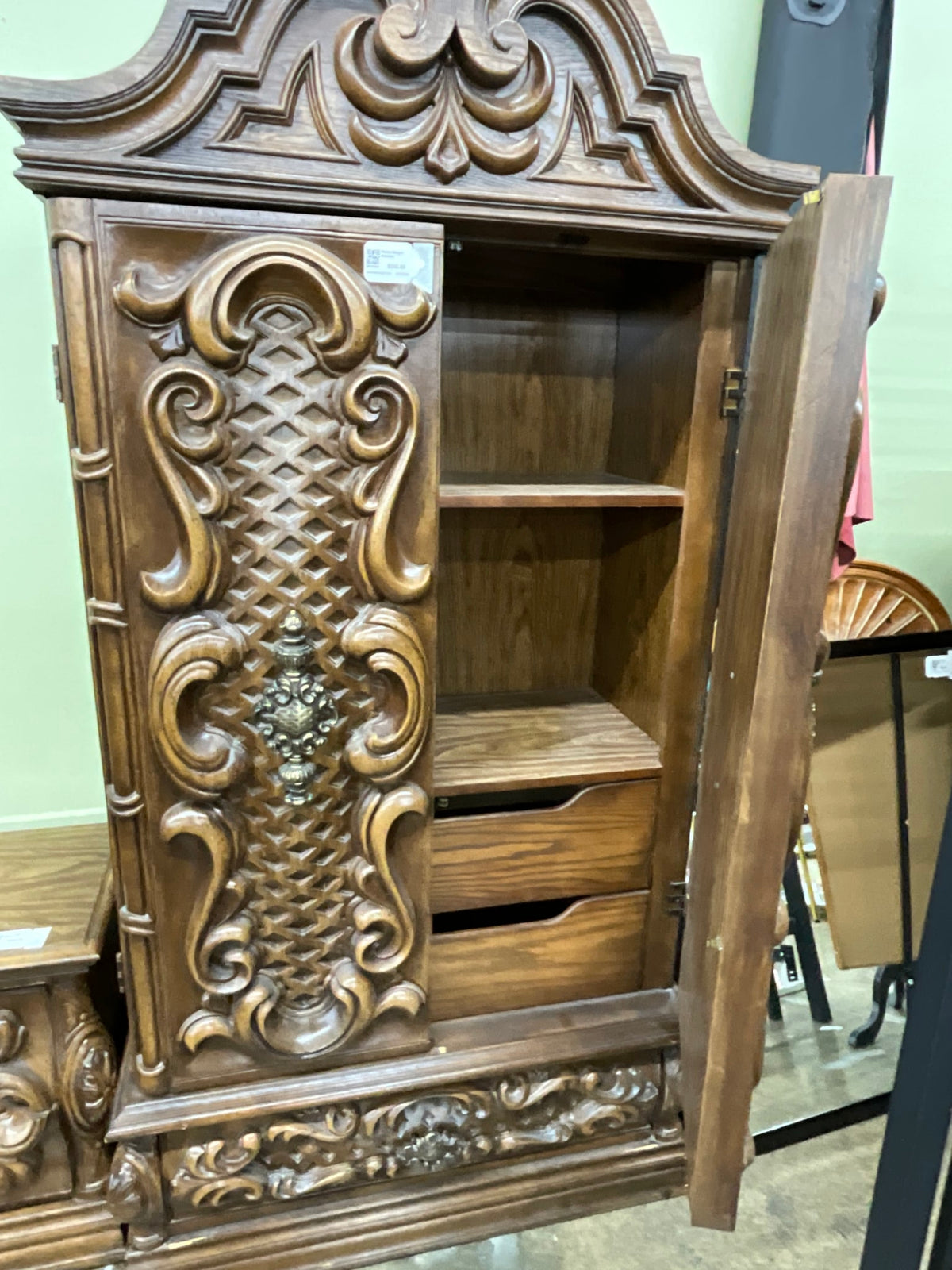 Ornate Singer Armoire
