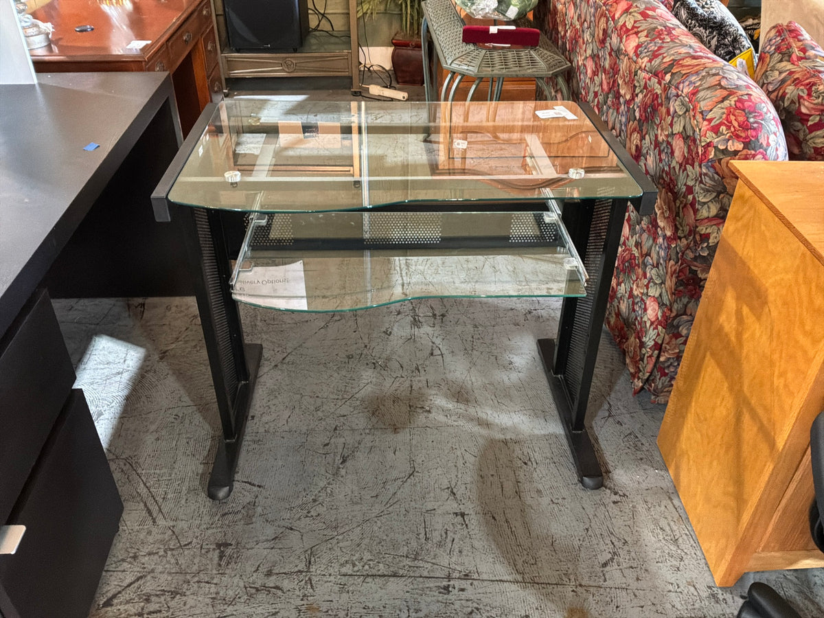 Glass Metal Desk