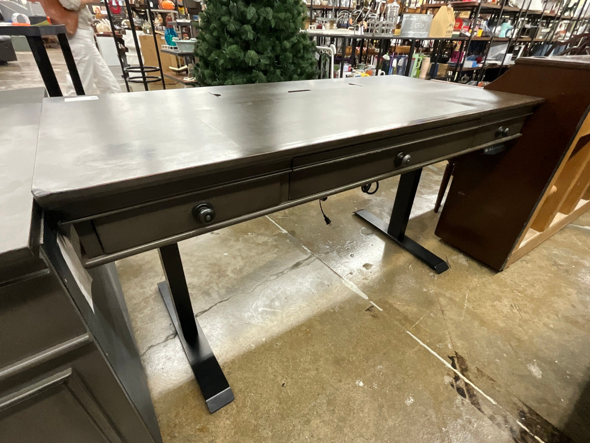 Aspen Home Grey Electric Lift Desk