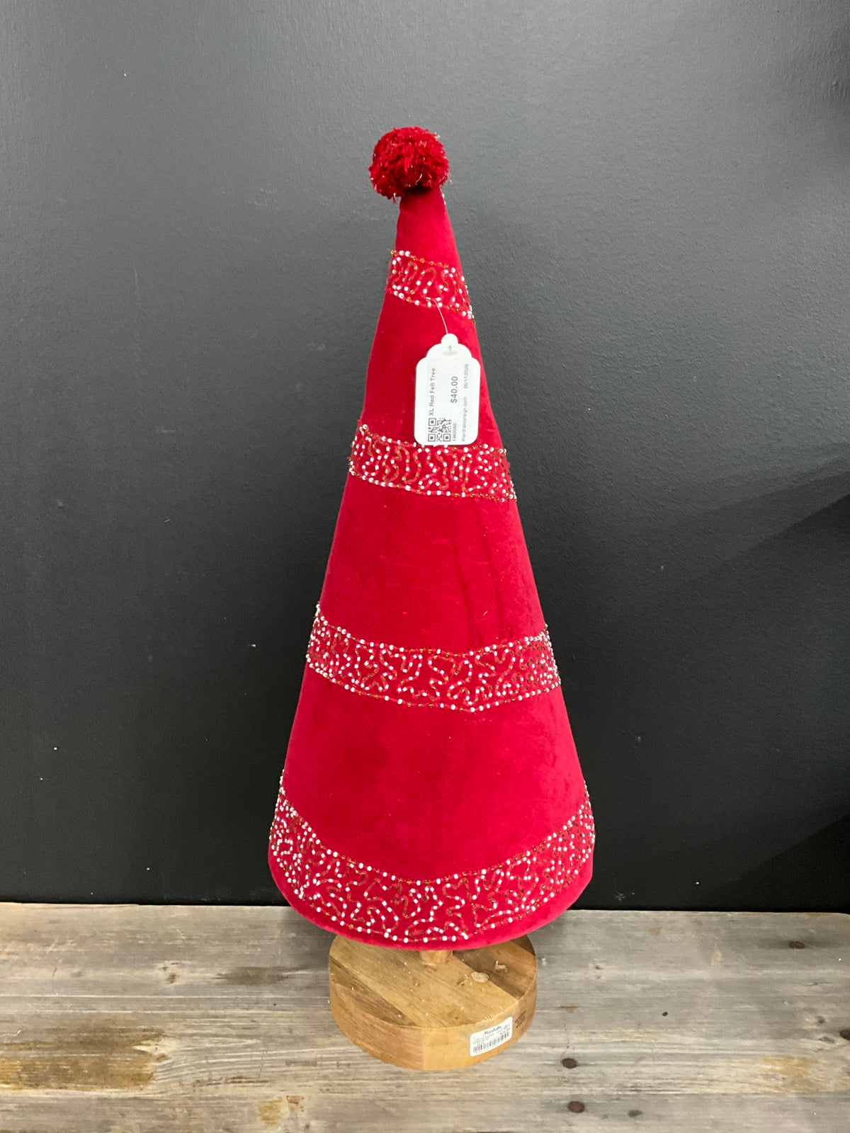 XL Red Felt Tree