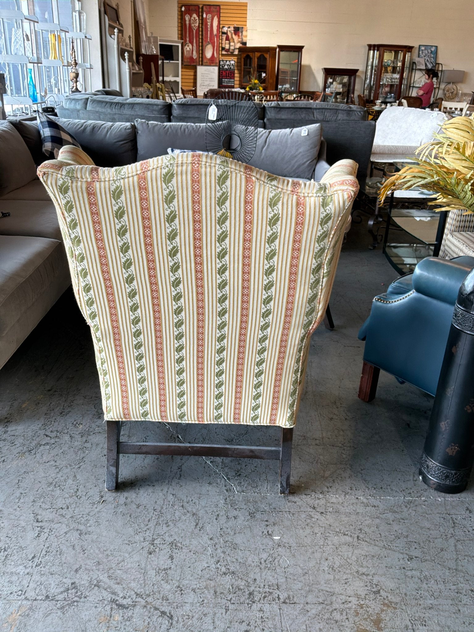 Striped Accent Chair