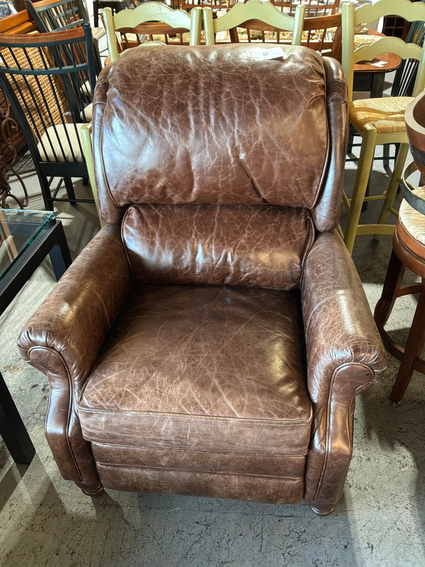 Smith Brothers Leather Recliner