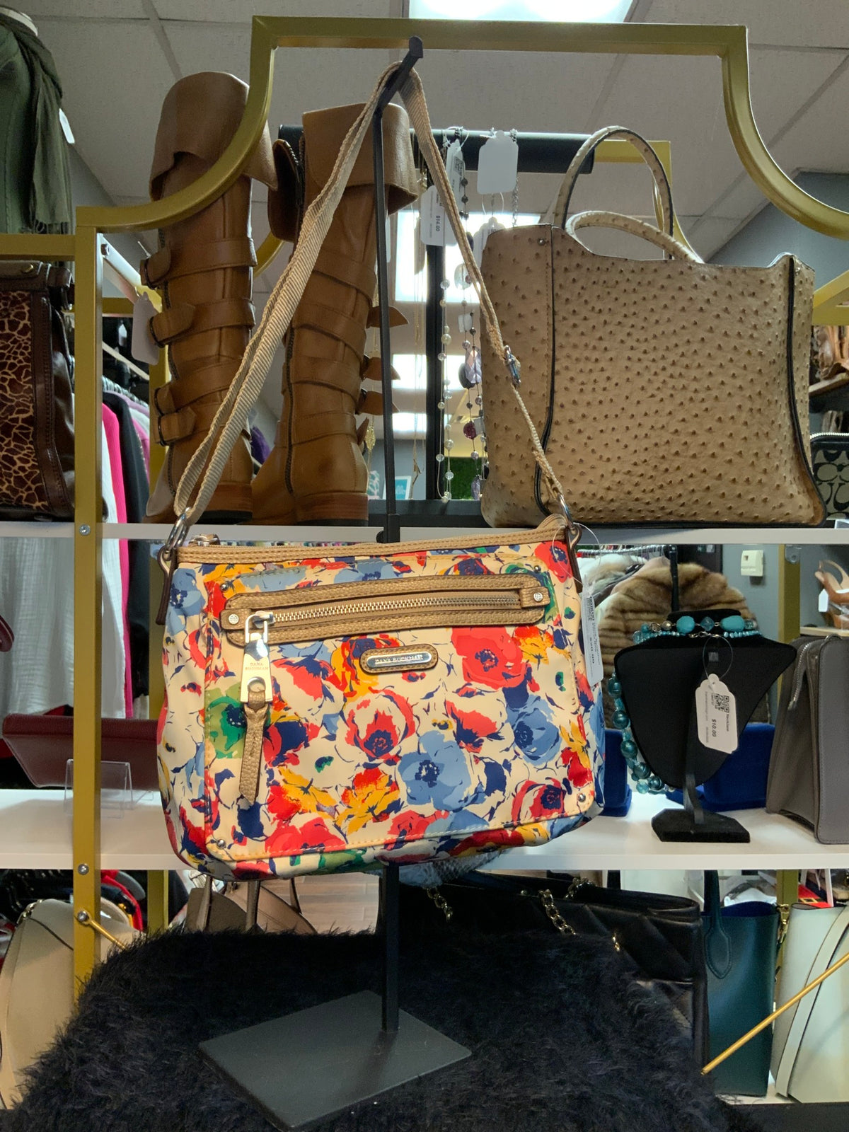 Dana Buchman Floral Bag