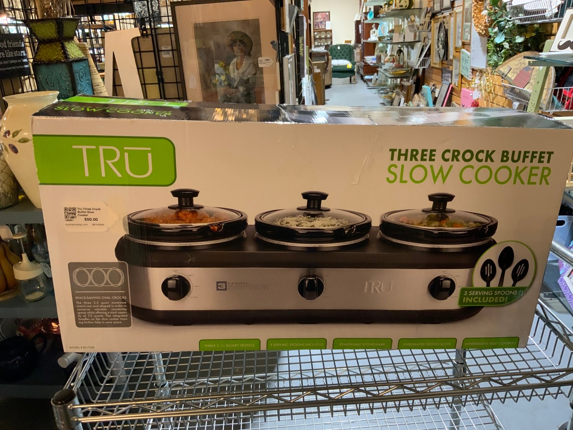 Tru Three Crock Buffet Slow Cooker