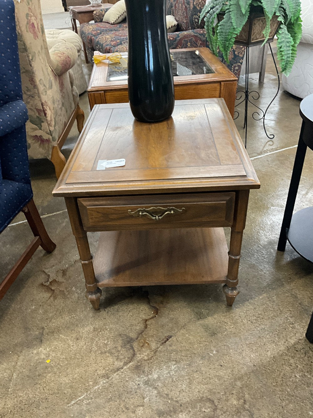 Wood End Table