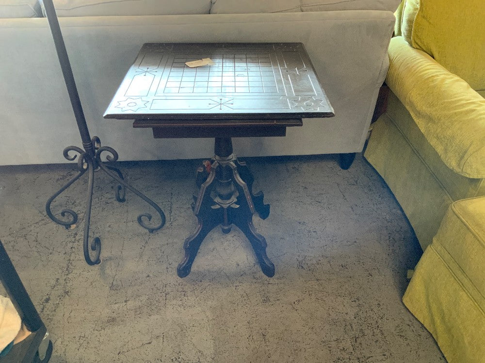 Black Wood Accent Table