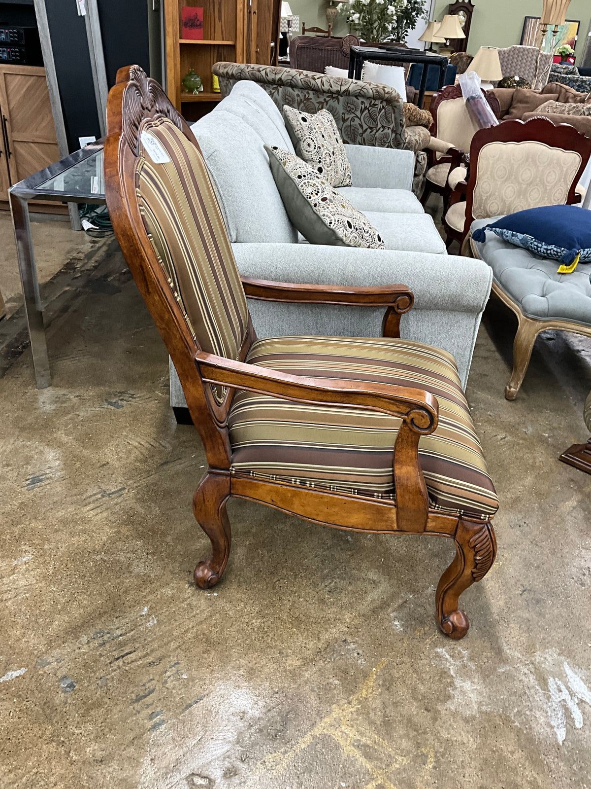 Stripped Arm Chair