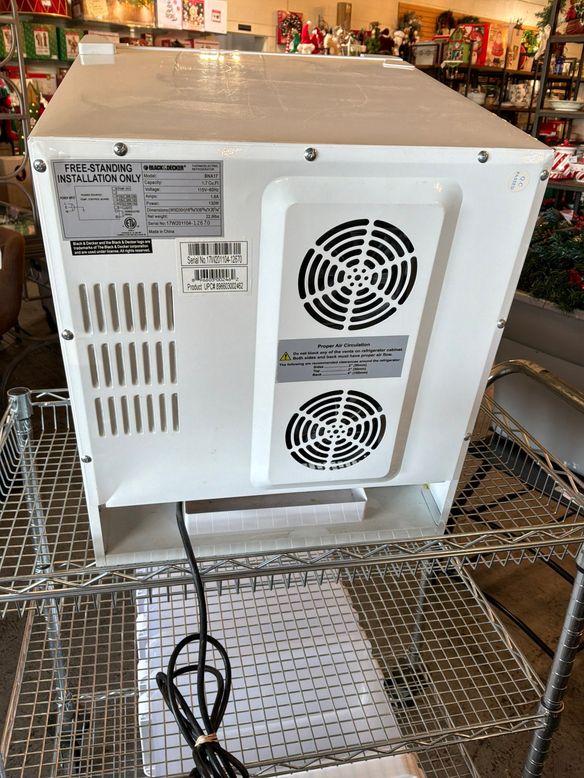 Black & Decker BNA17 Sm Refrigerator