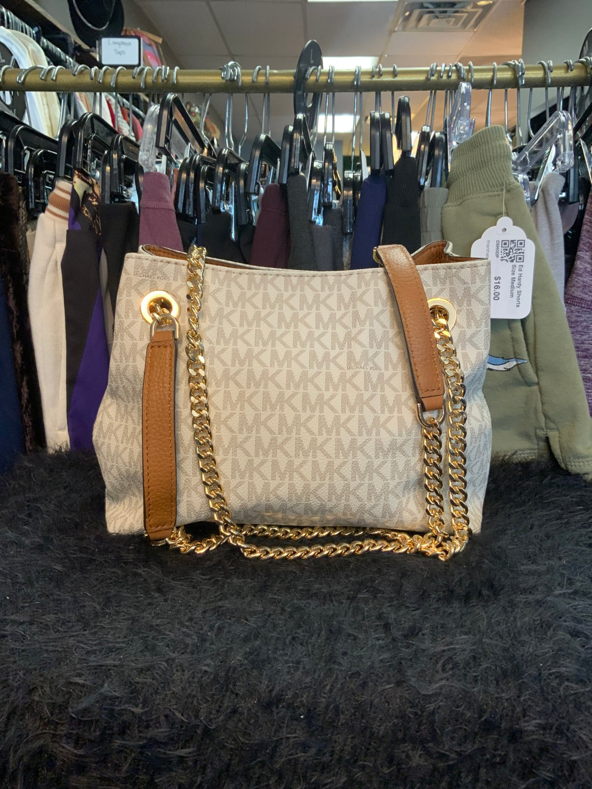 MK Handbag White