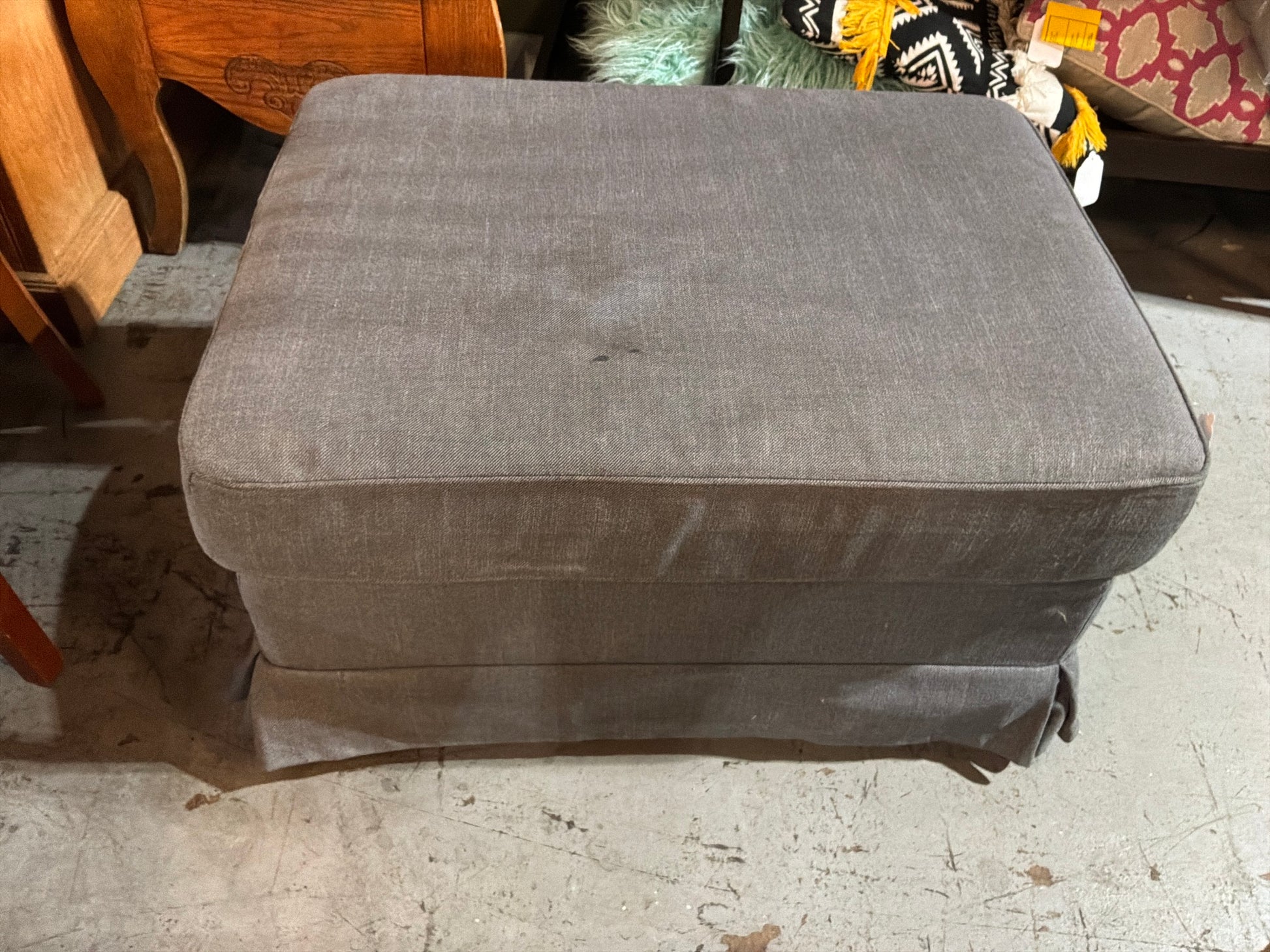 Grey Ottoman