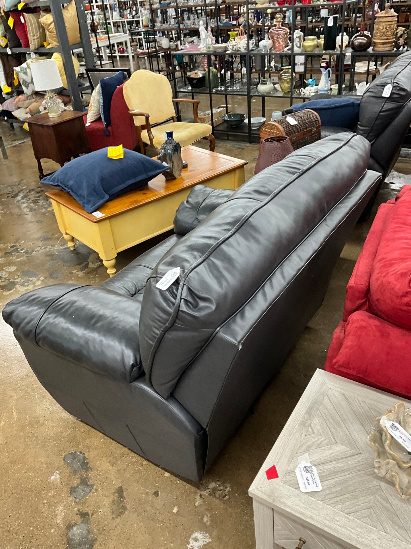 Oversized Grey Electric Recliner