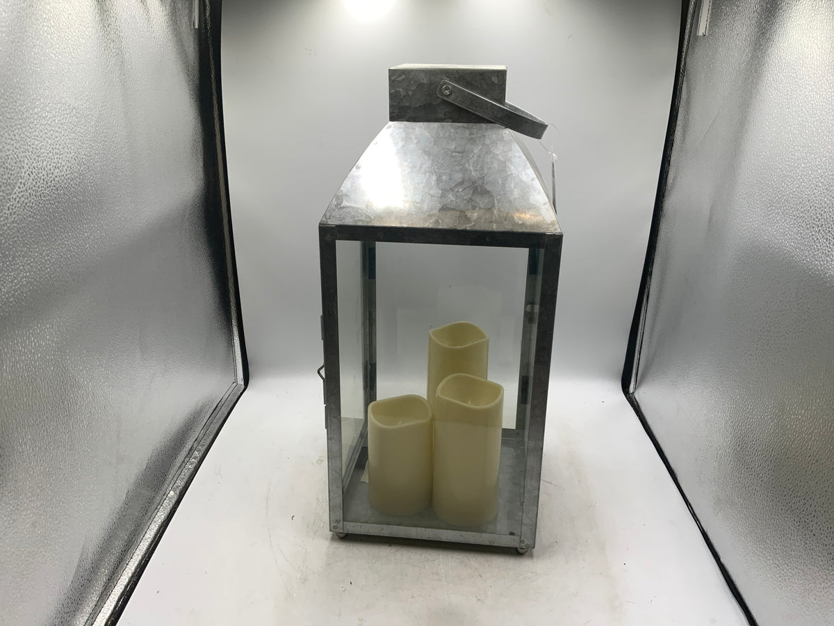 Large Lantern with Candle And Remote