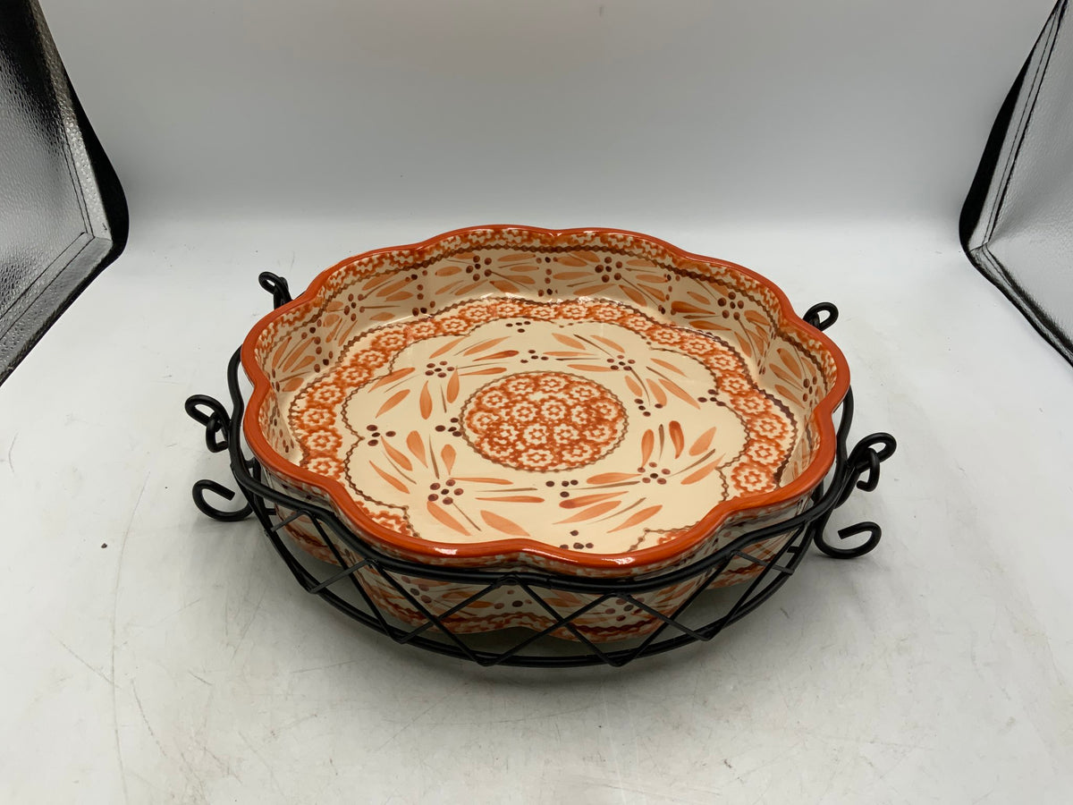 Temptations Old World 10" Quiche with Carrier