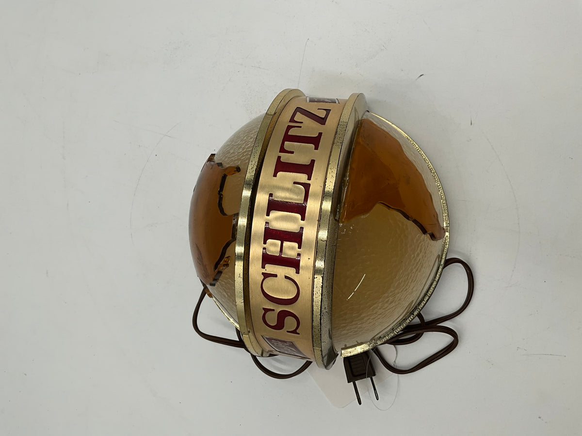 Vtg Schlitz Round Sign