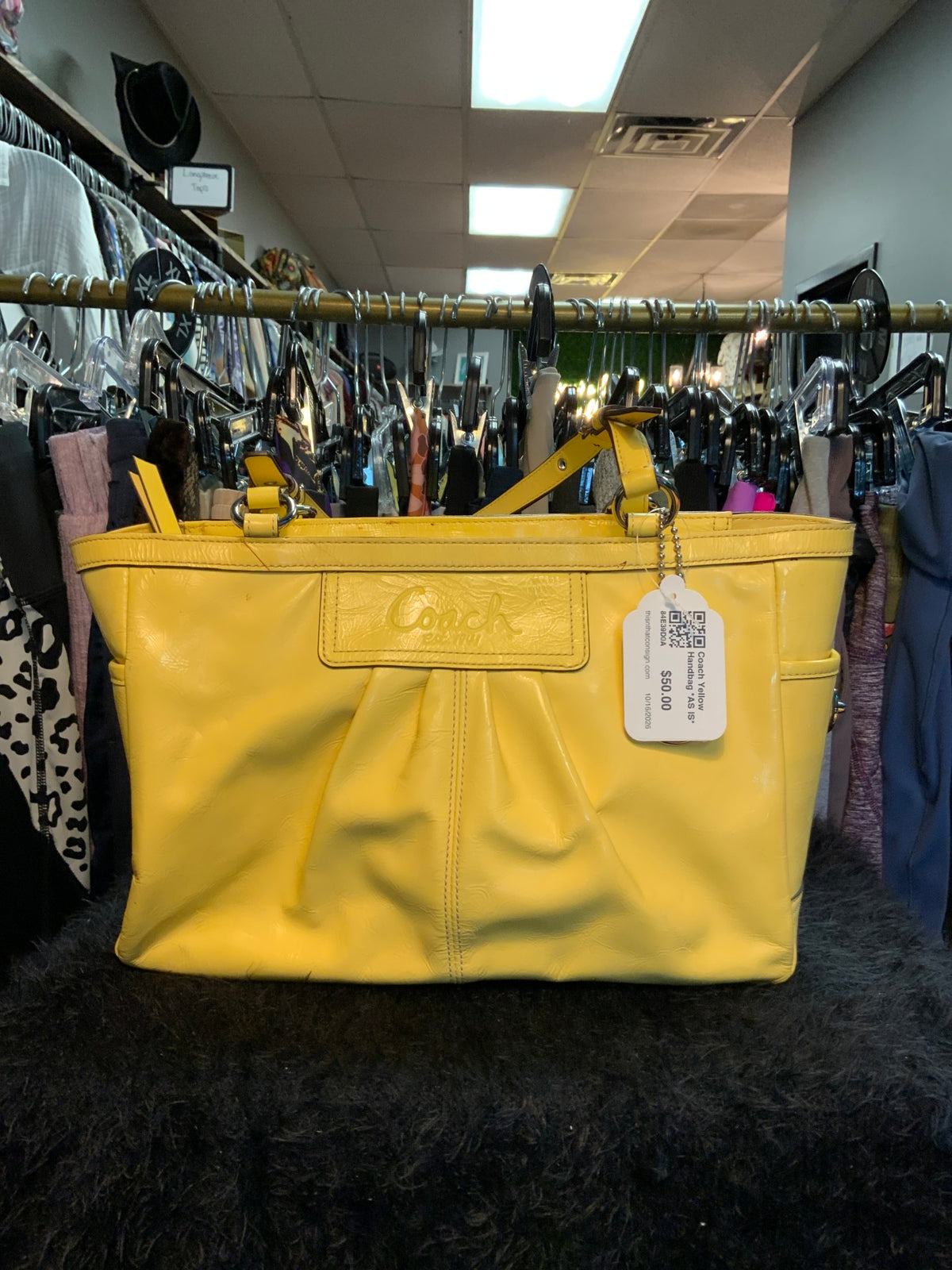 Coach Yellow Handbag *AS IS*