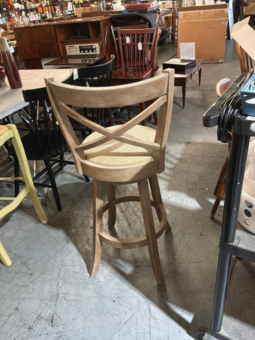 Swivel Barstools Wood / Fabric