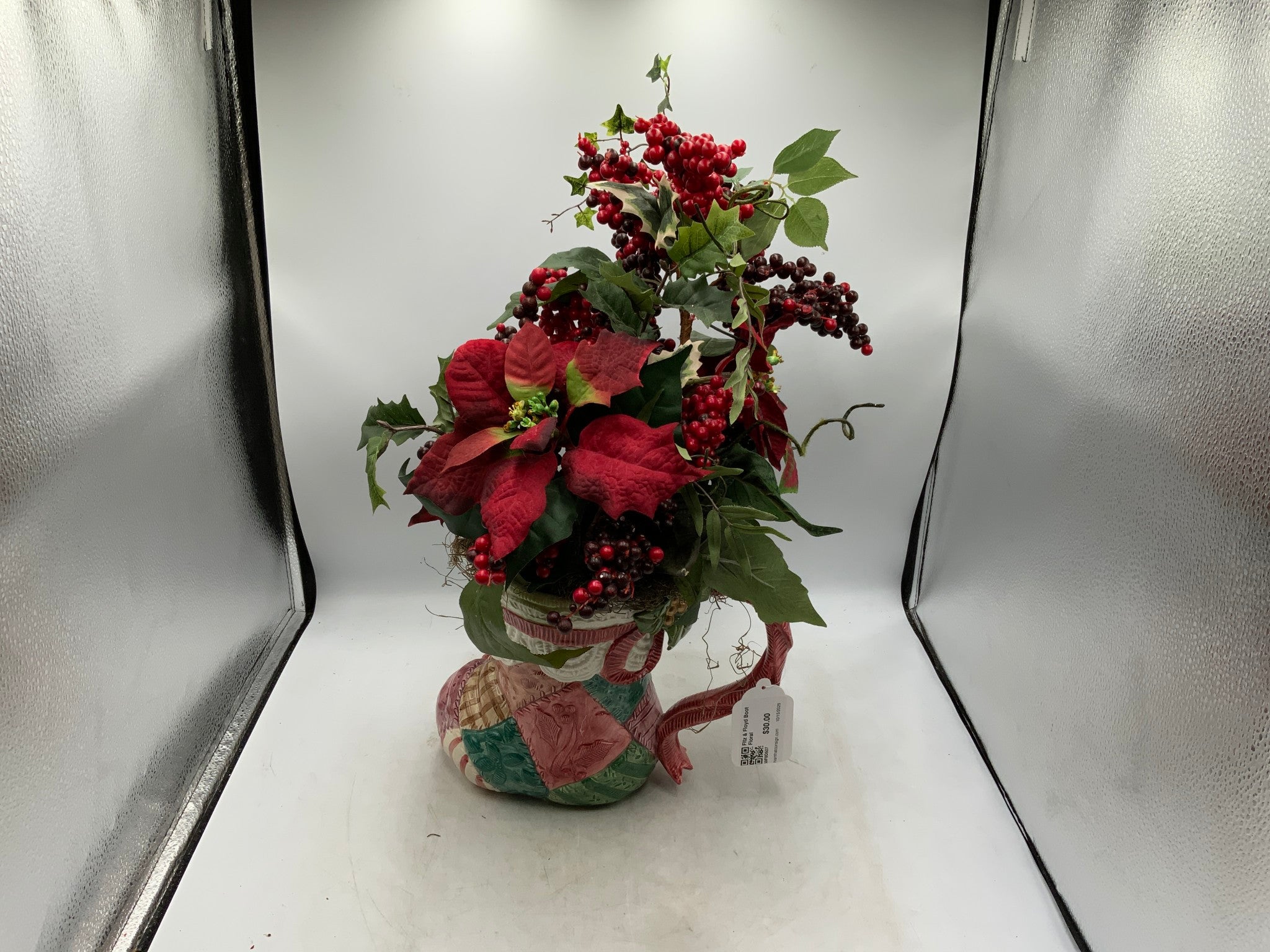 Fitz & Floyd Boot Floral