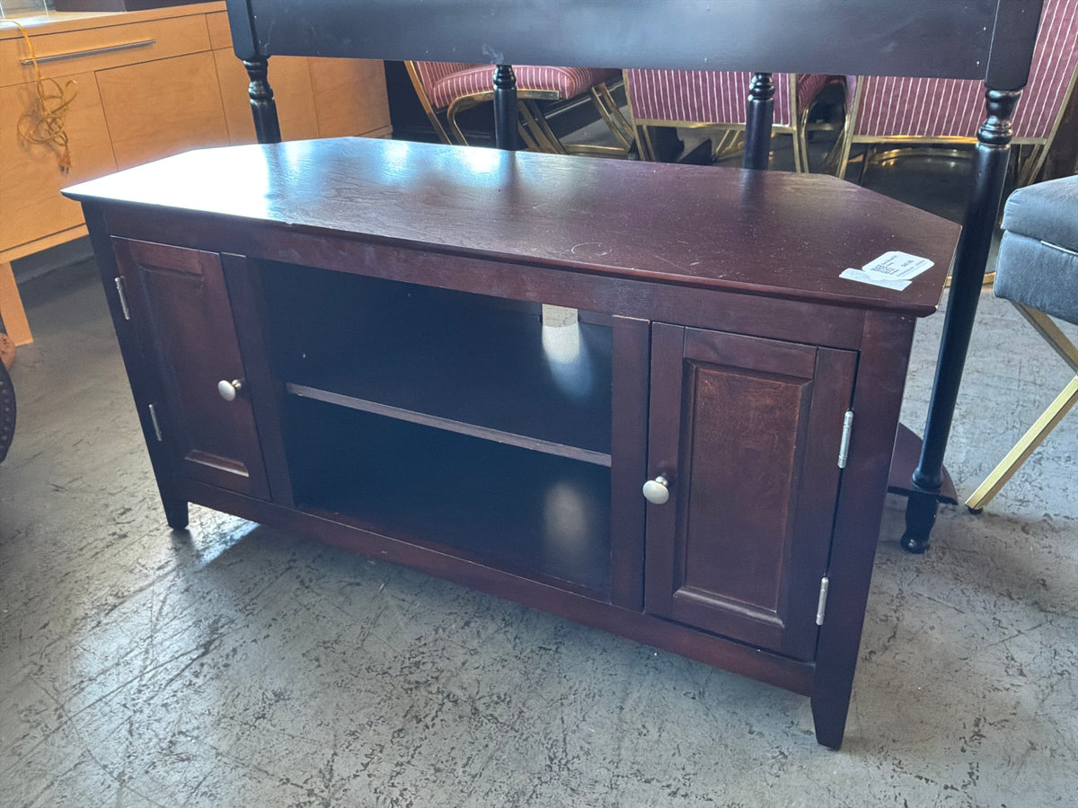 Dark Wood TV Stand