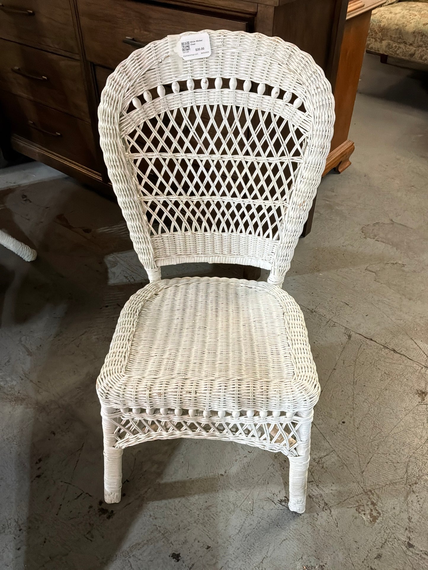 White Wicker Chair