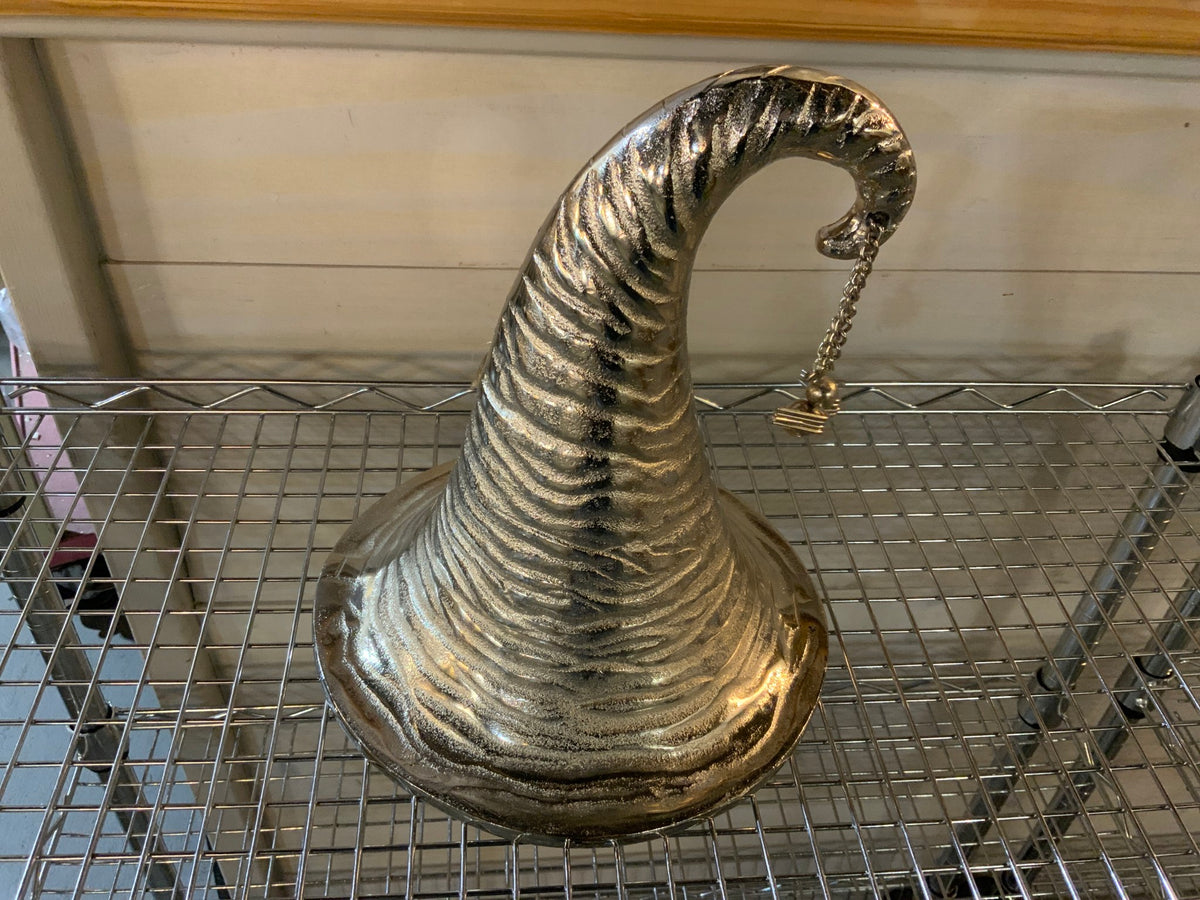 Silver Witch Hat with Spider