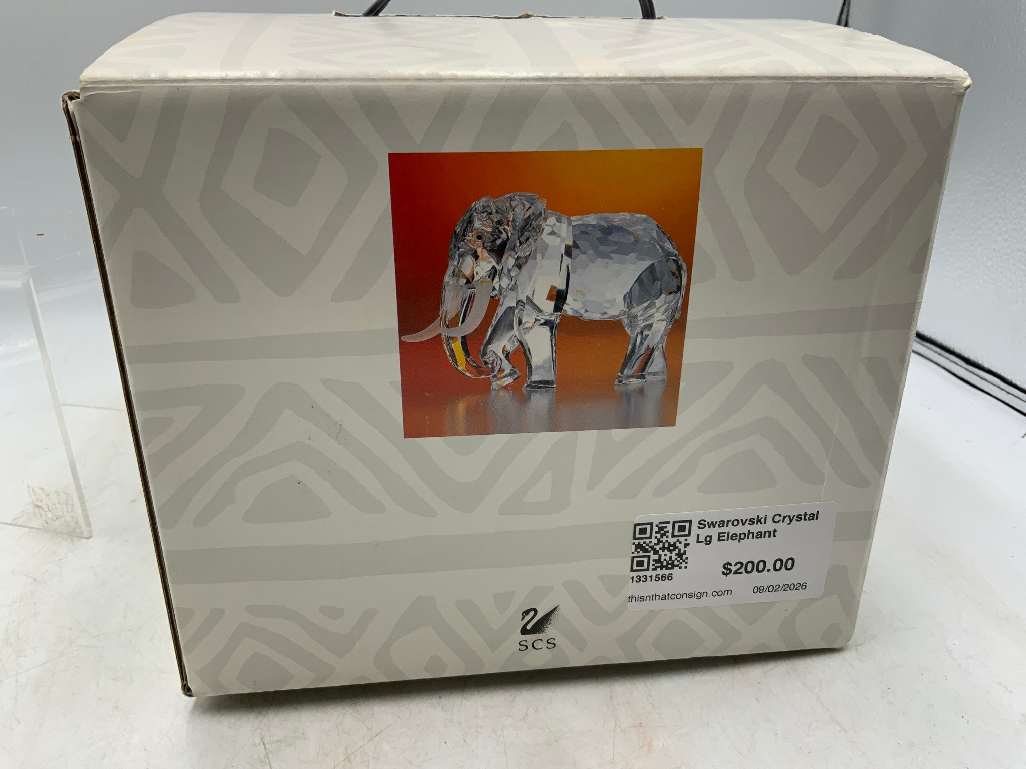 Swarovski Crystal Lg Elephant