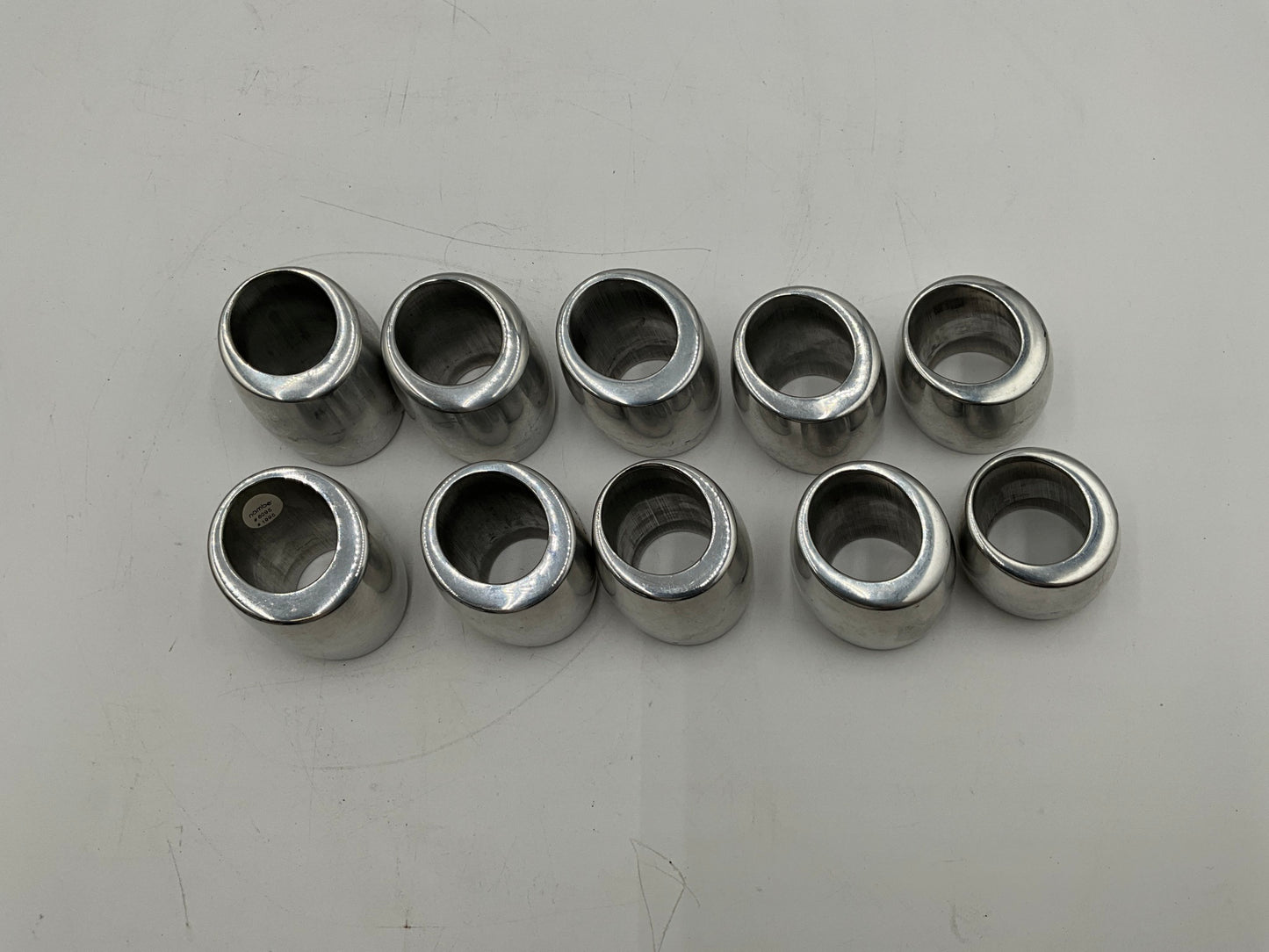 Set of 10 Silver Napkin Rings