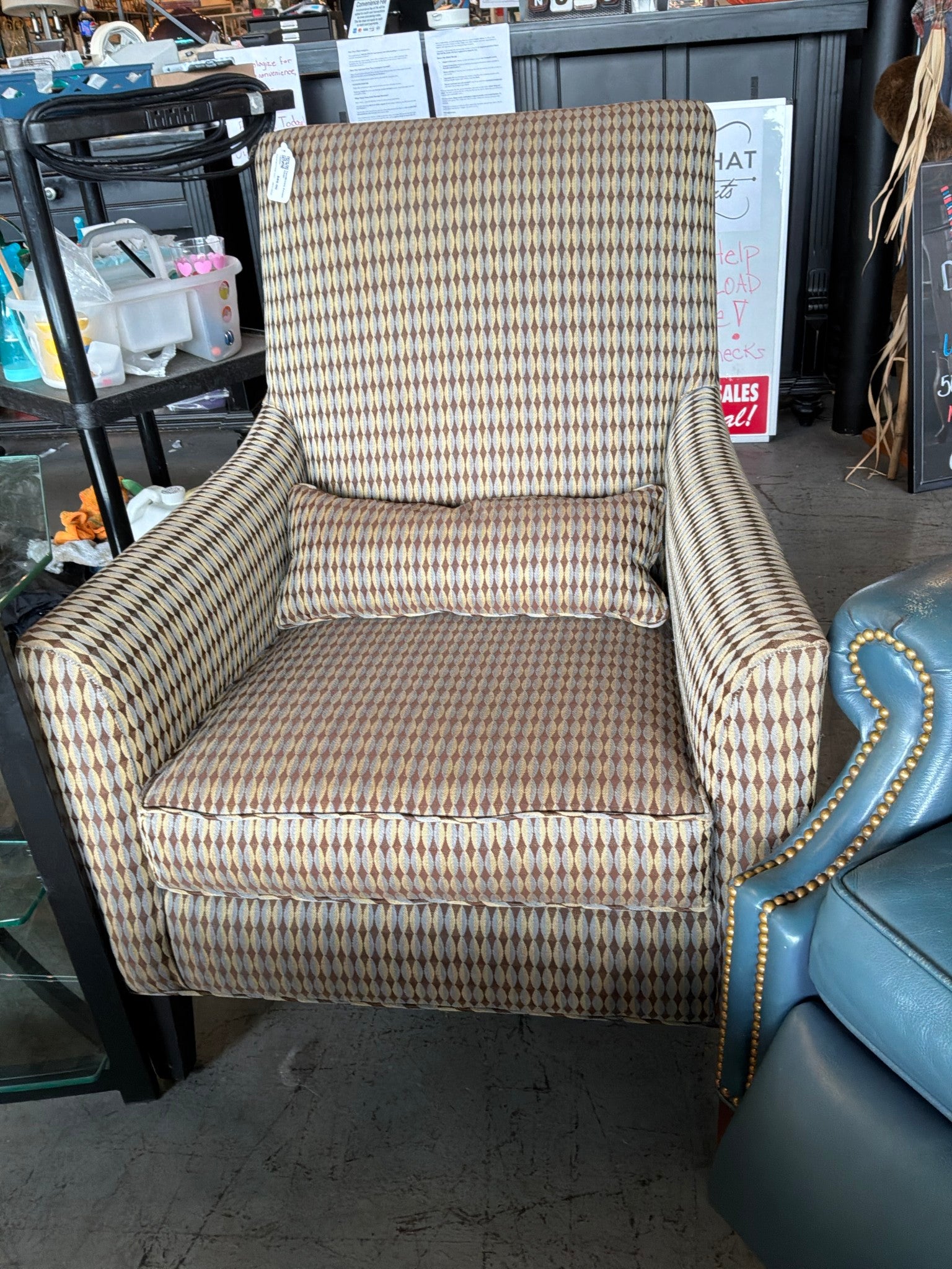 Tan/Brown Accent Chair