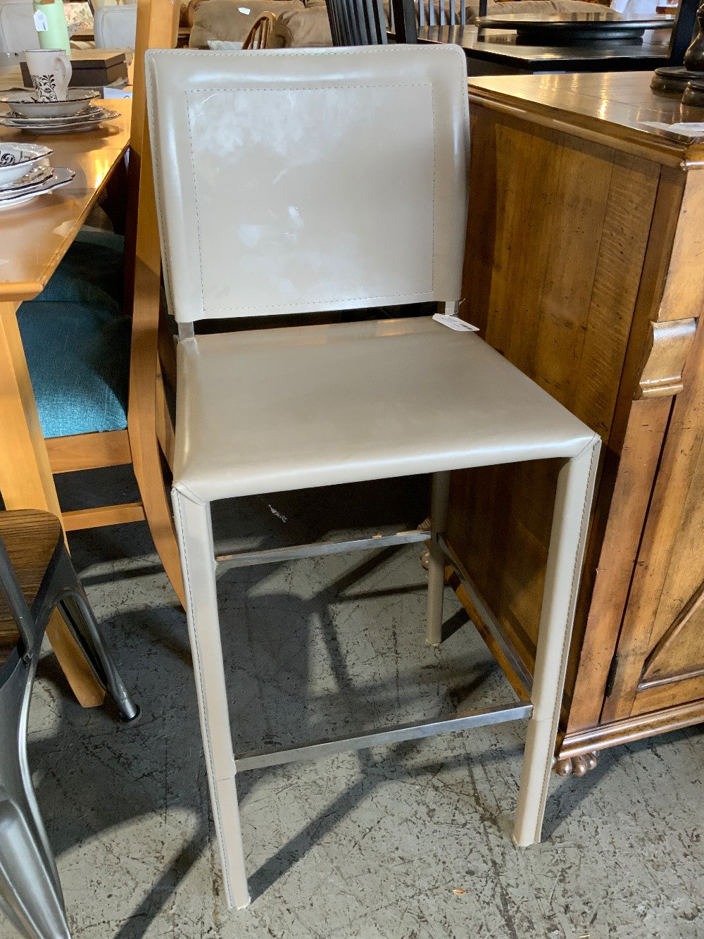Moe's Leather Barstool