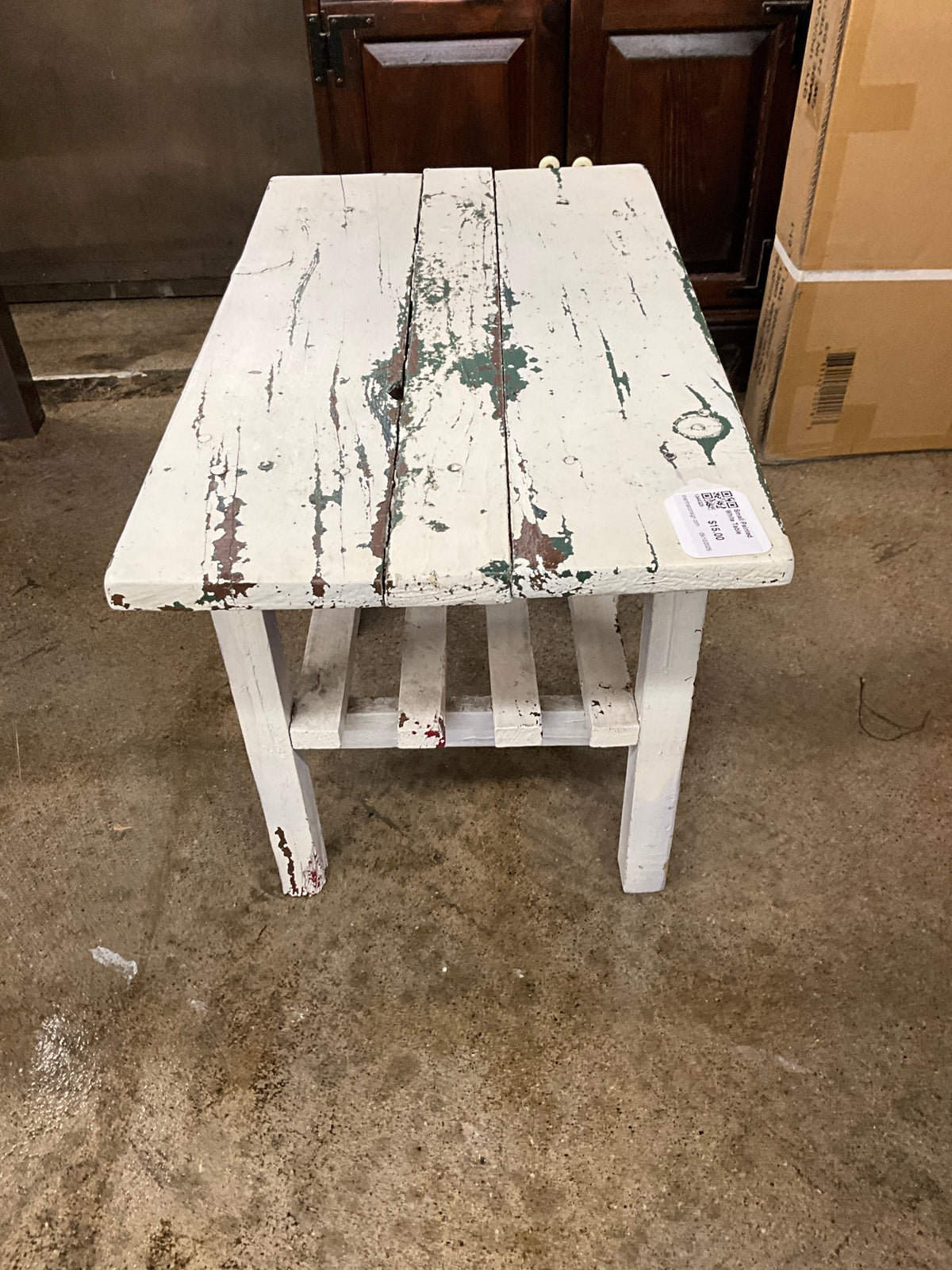 Small Painted White Table