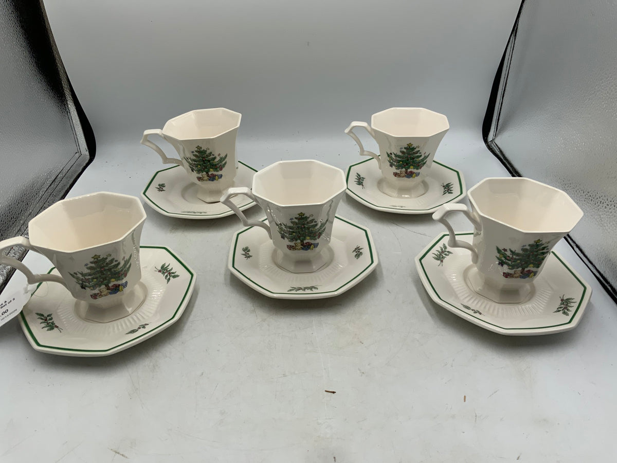 Nikko Cups & Saucers - Set of 5
