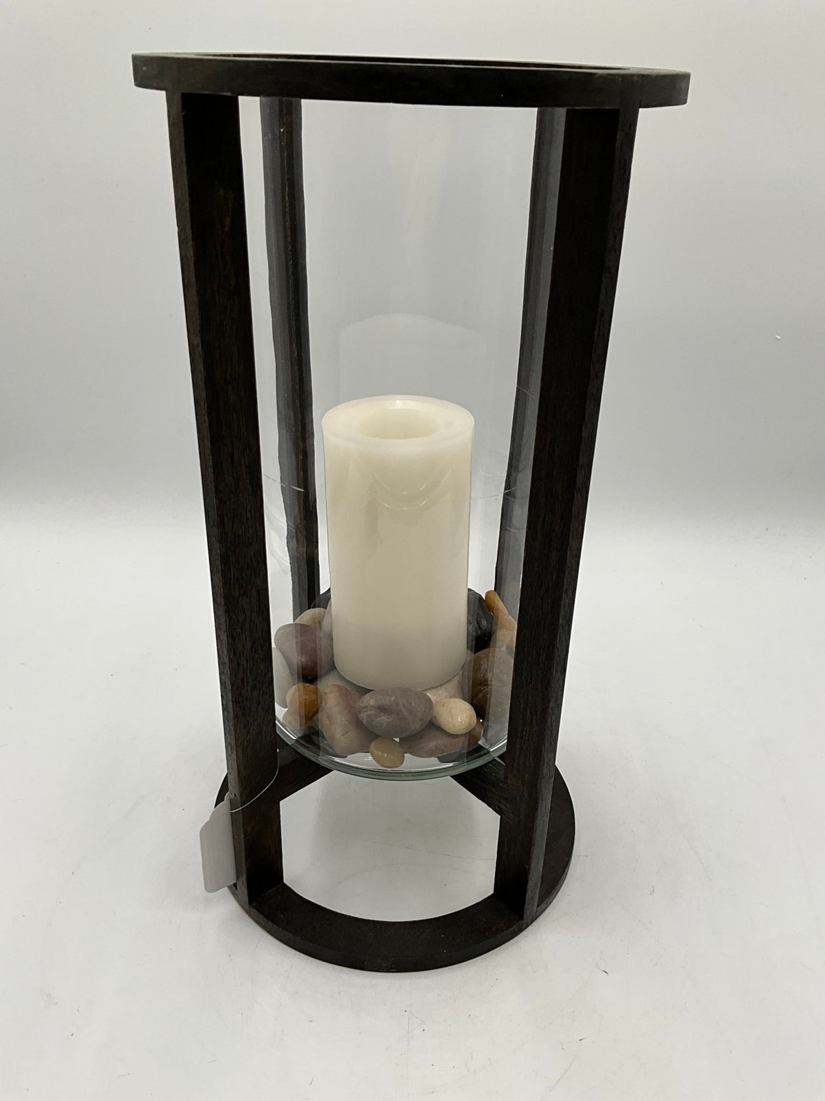 Large Wood & Glass Lantern