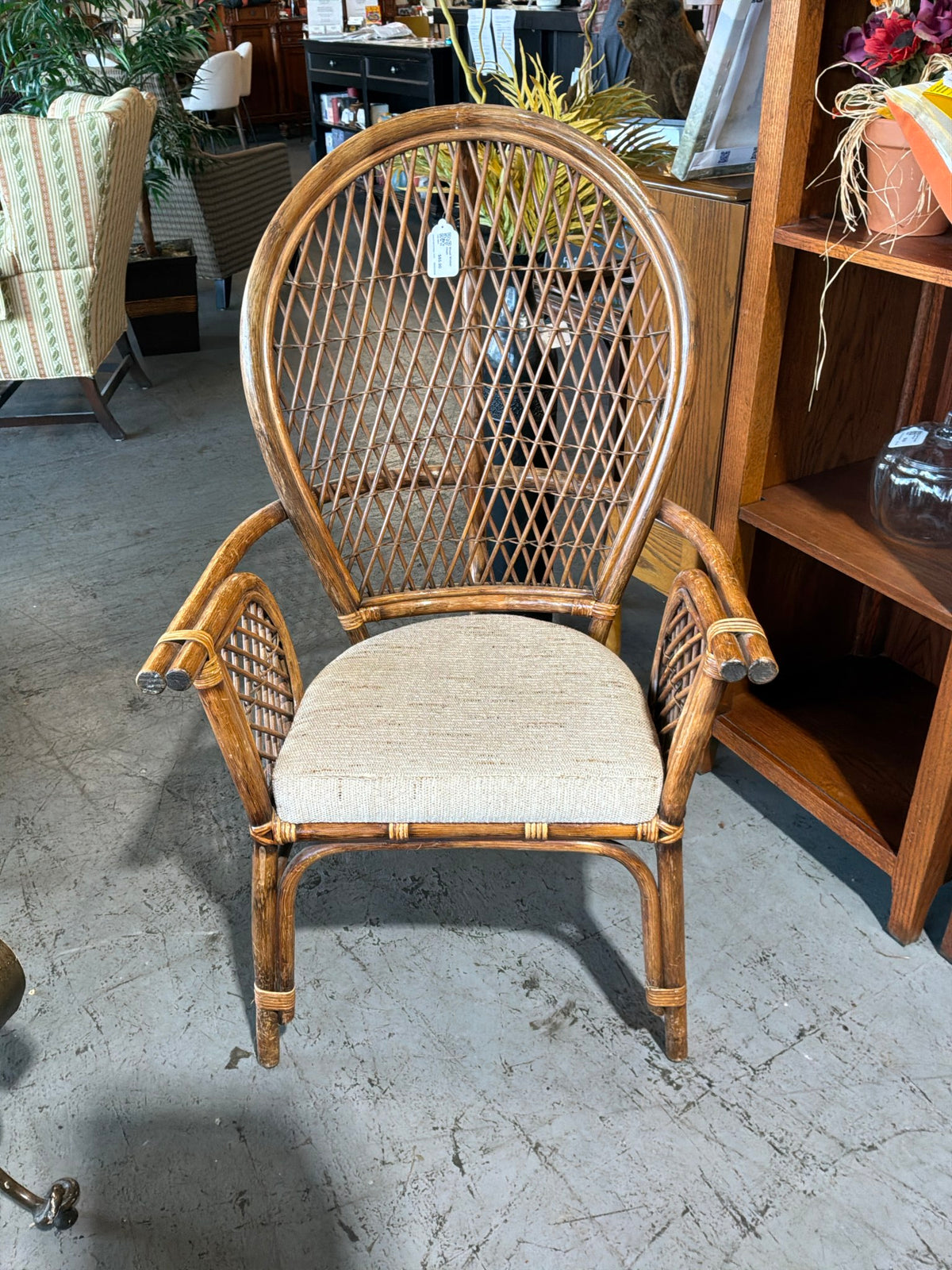 Wood Wicker Chair