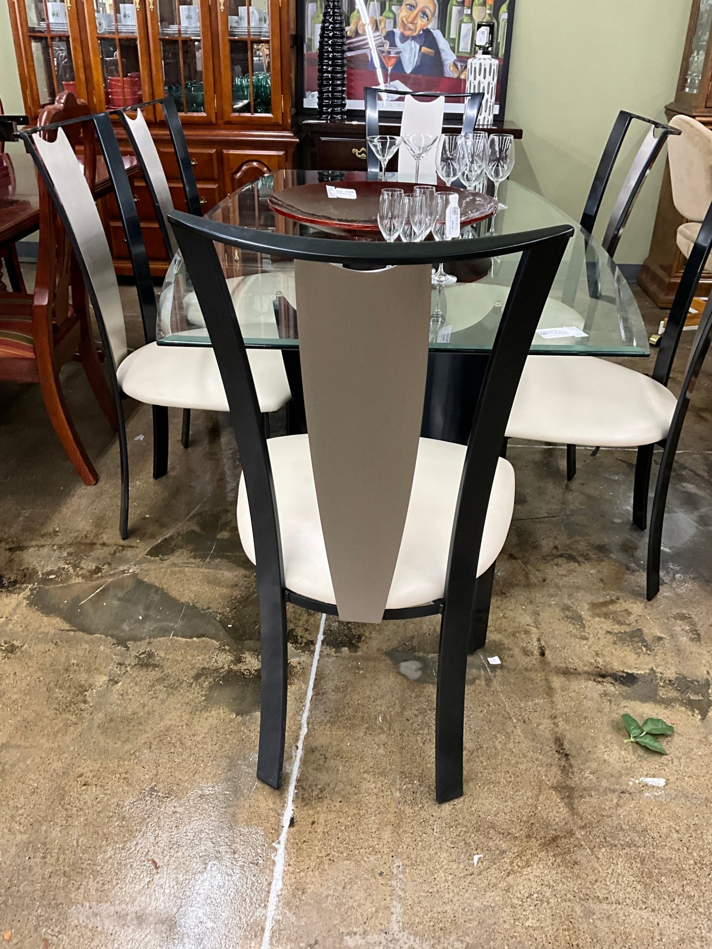Elite Modern Glass Table w/ 6 Chairs (retails for $6,500)