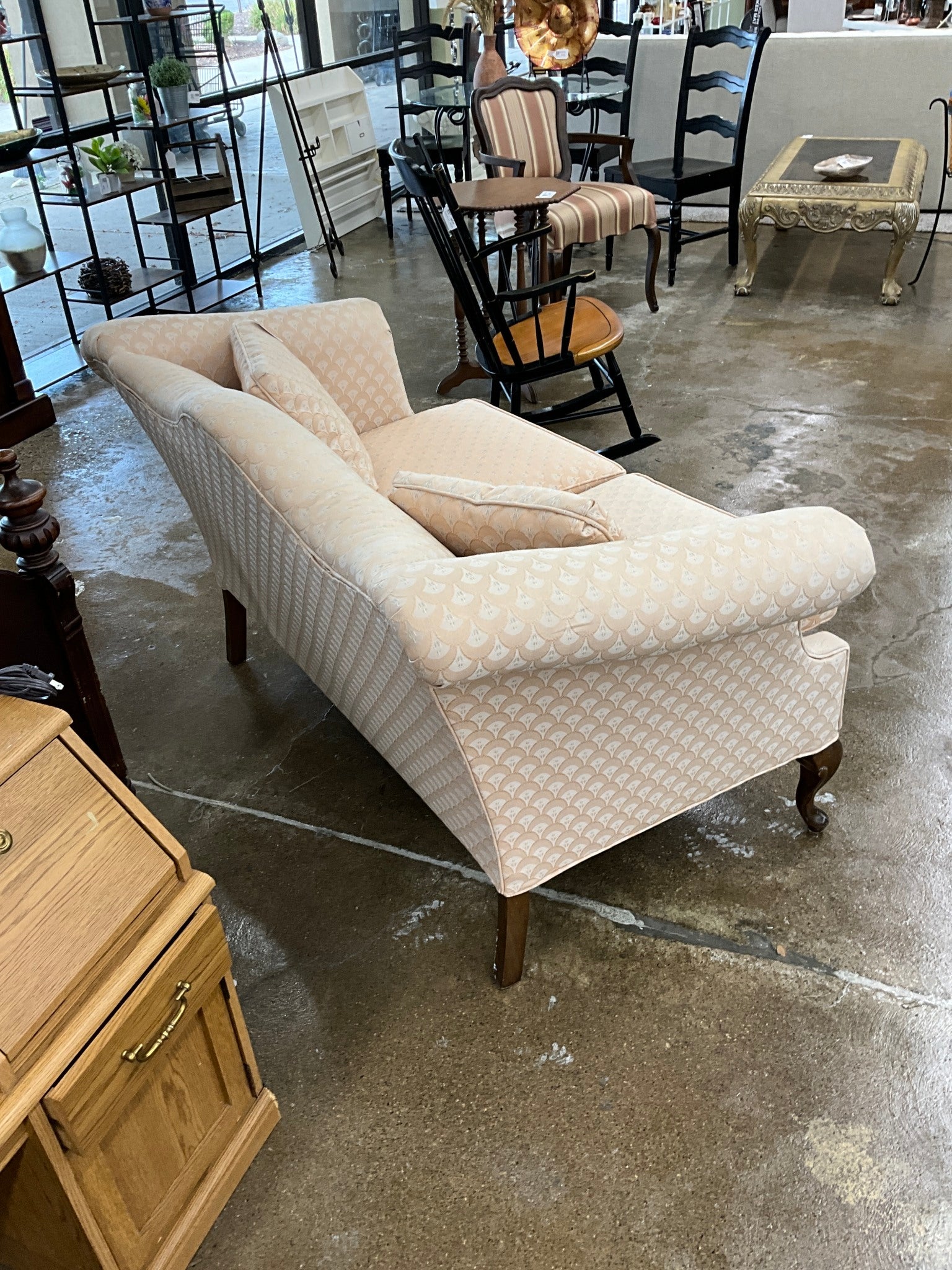 Antique Pink Loveseat