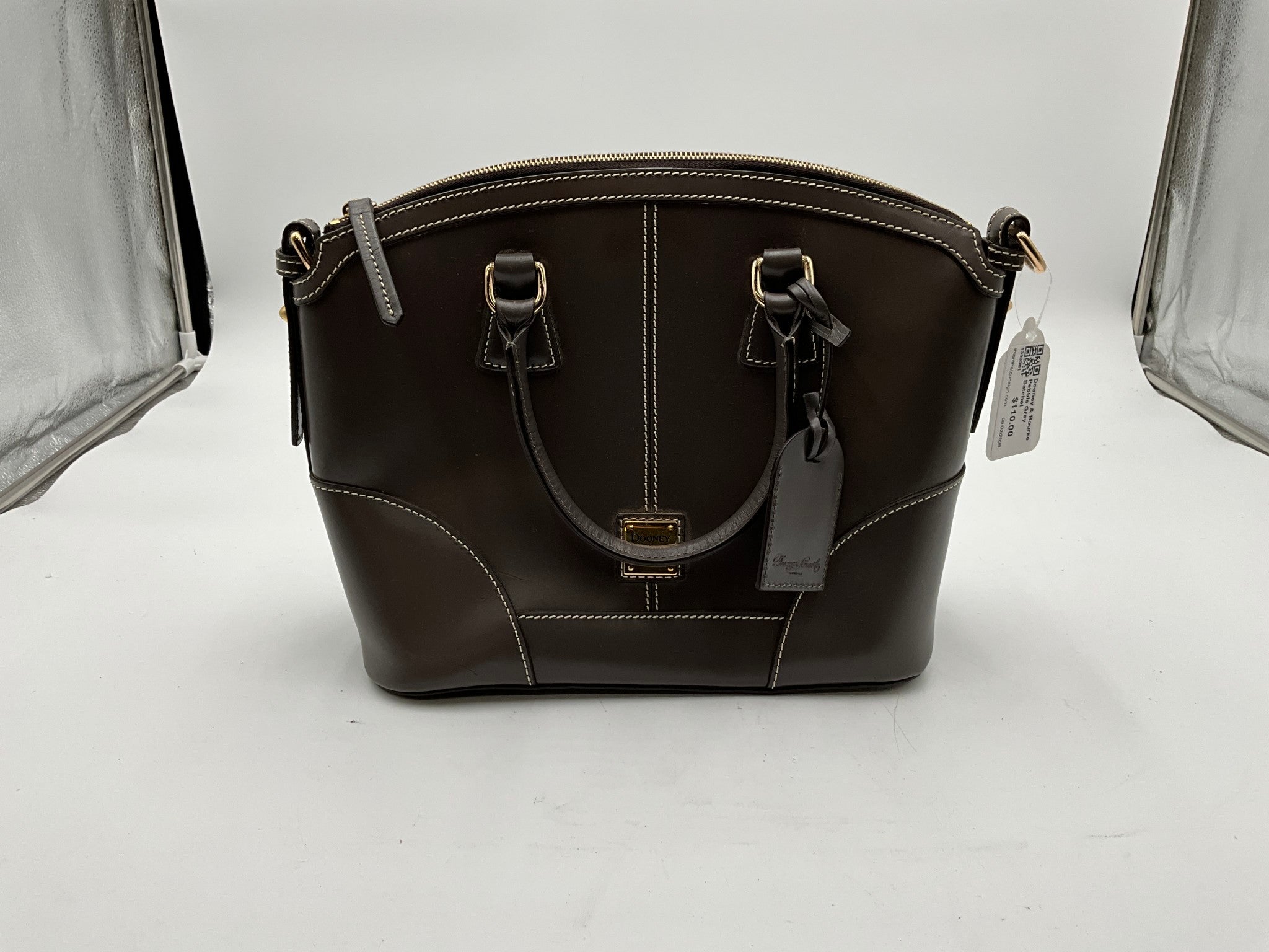 Dooney & Bourke Pebble Grey Satchel Crossbody