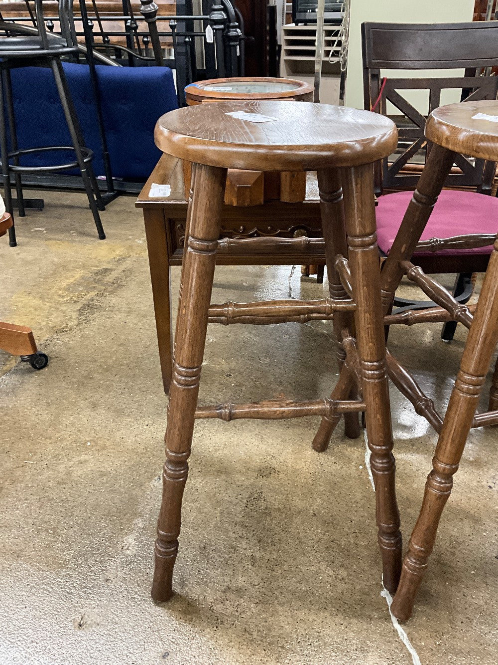 Tall Wood Stool