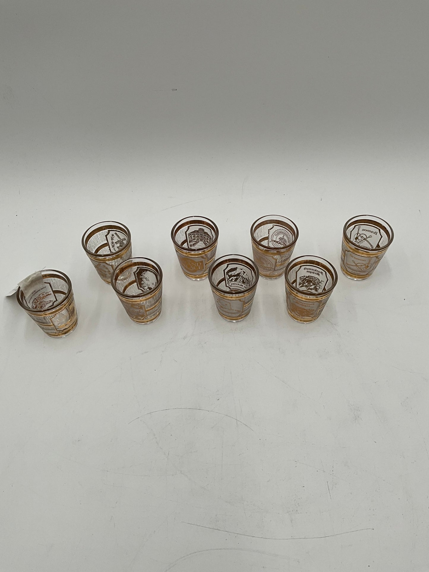 Vtg Culver Set of 6 Shot Glasses