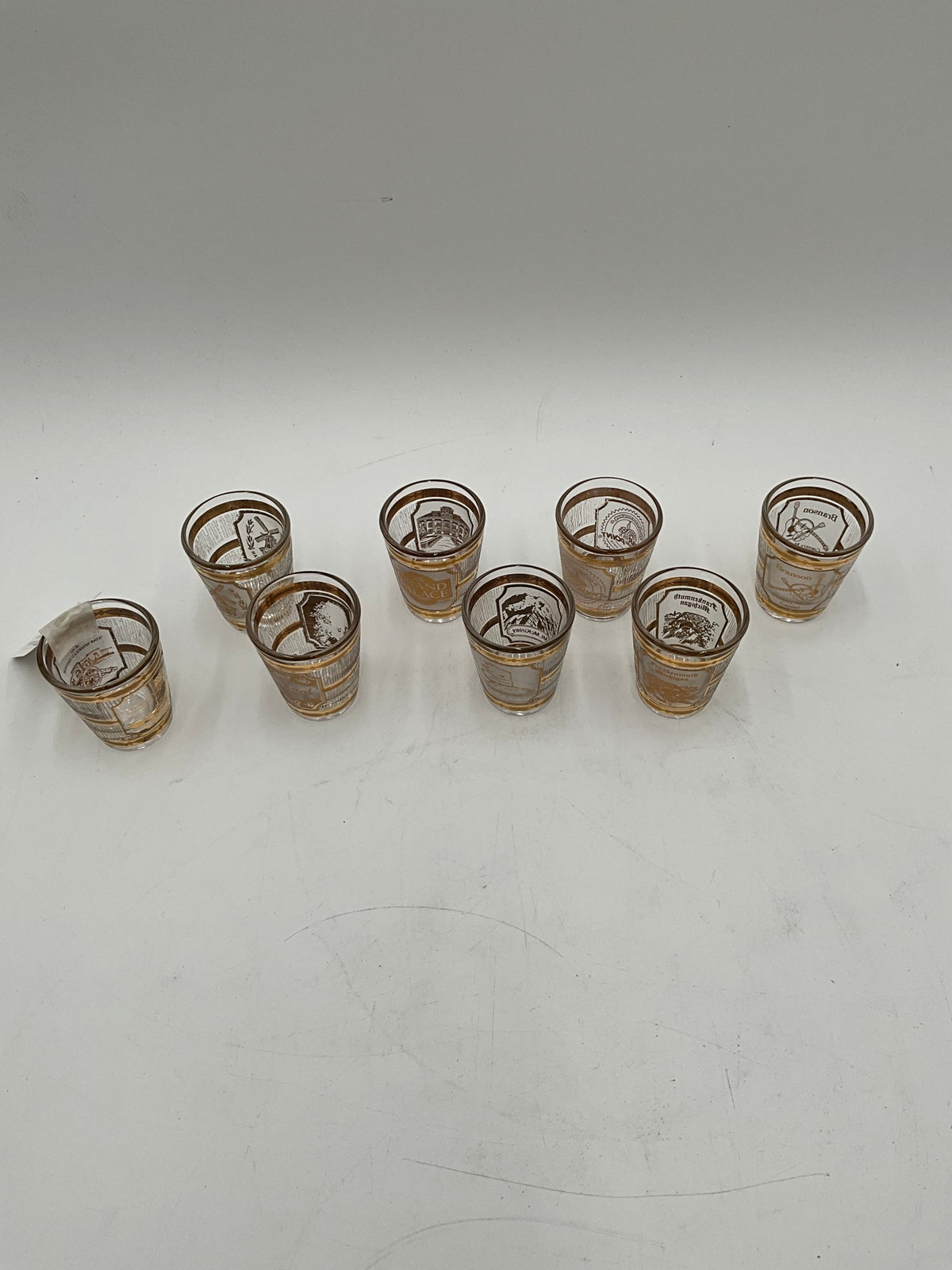 Vtg Culver Set of 6 Shot Glasses