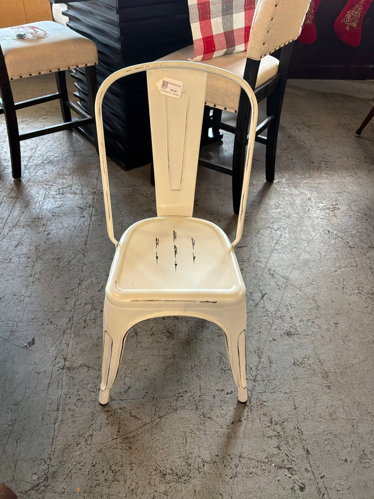 White Metal Chair