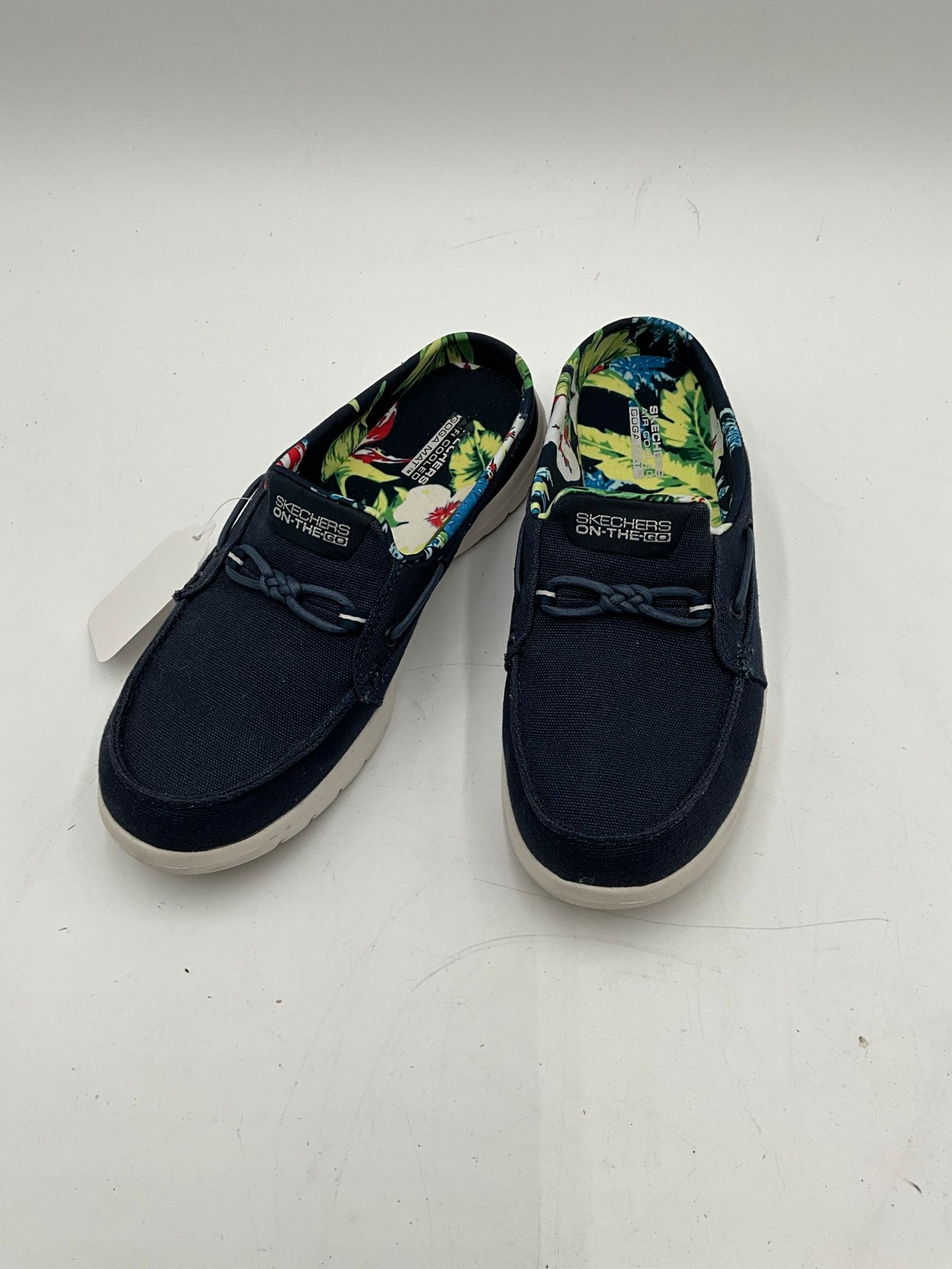 Skechers Backless Navy Slip Ons