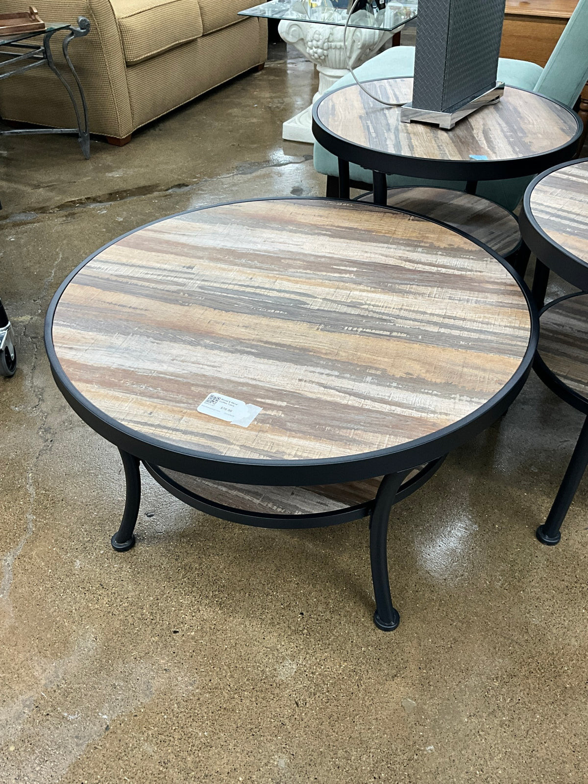 Wood & Metal Coffee Table