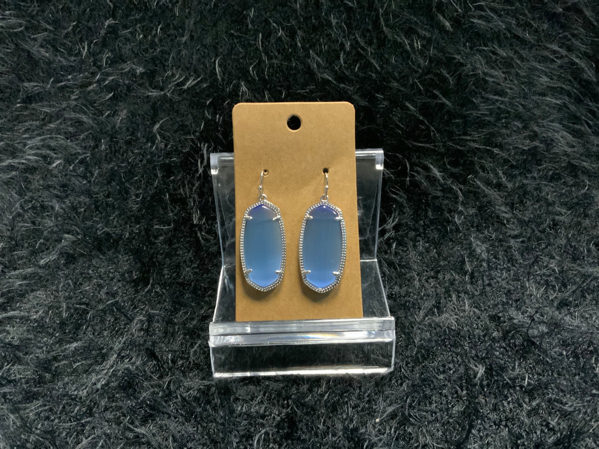 Kendra Scott Earrings Silver and Blue