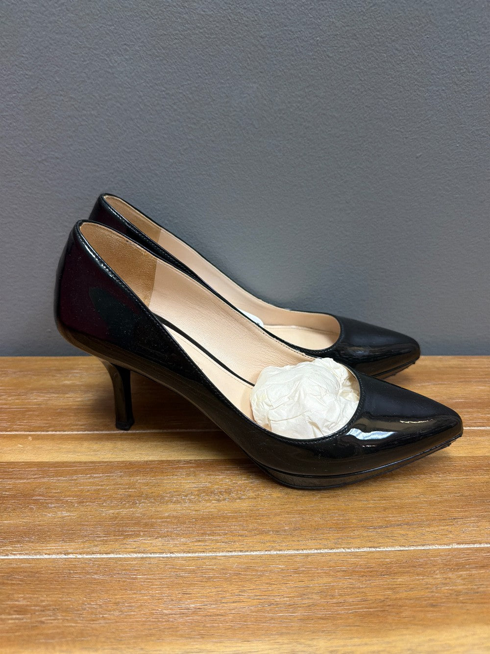 Black Prada Heel sz 6.5
