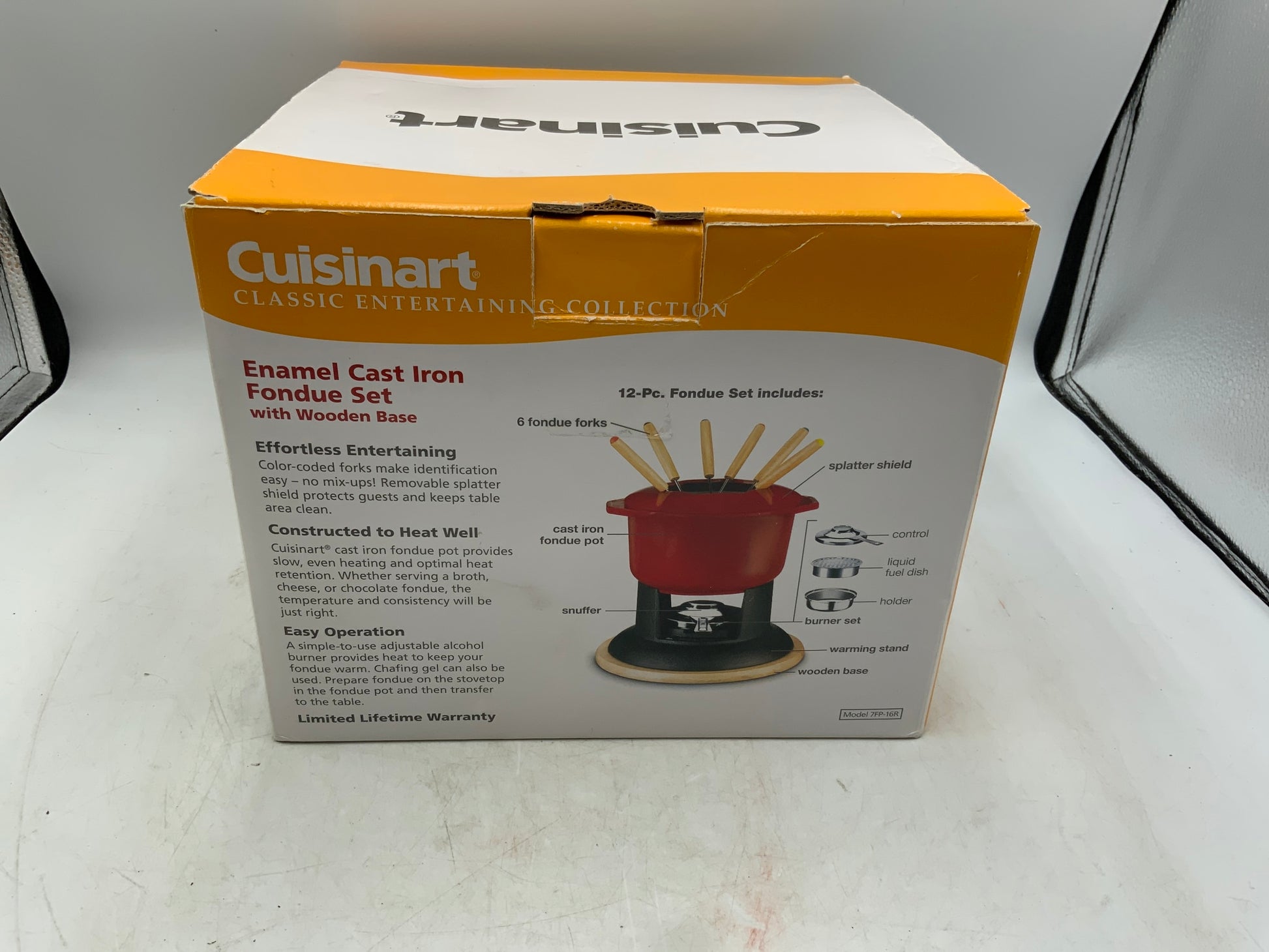 Cuisinart Enamel Cast Iron Fondue Set